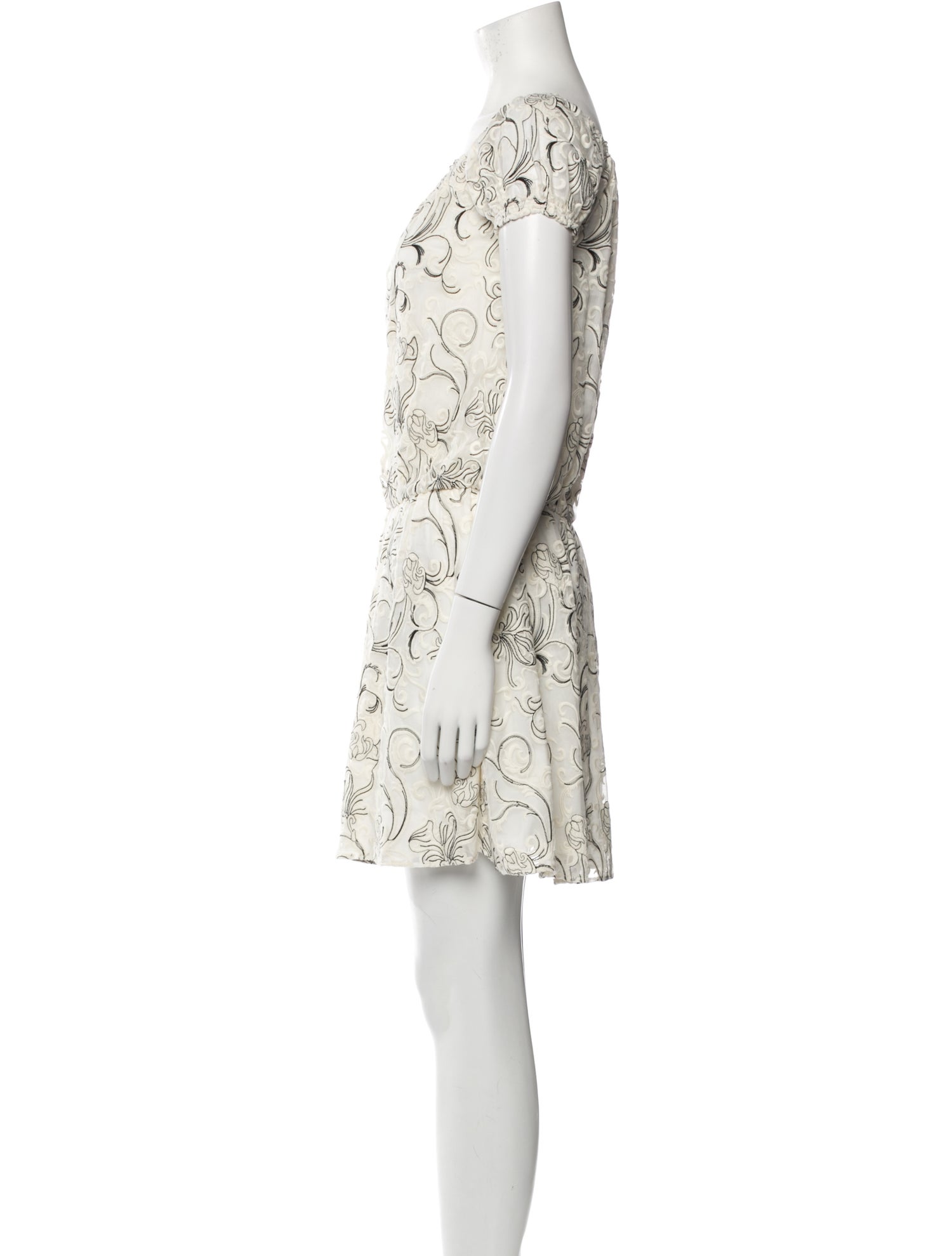 Alice + Olivia Silk Mini Dress