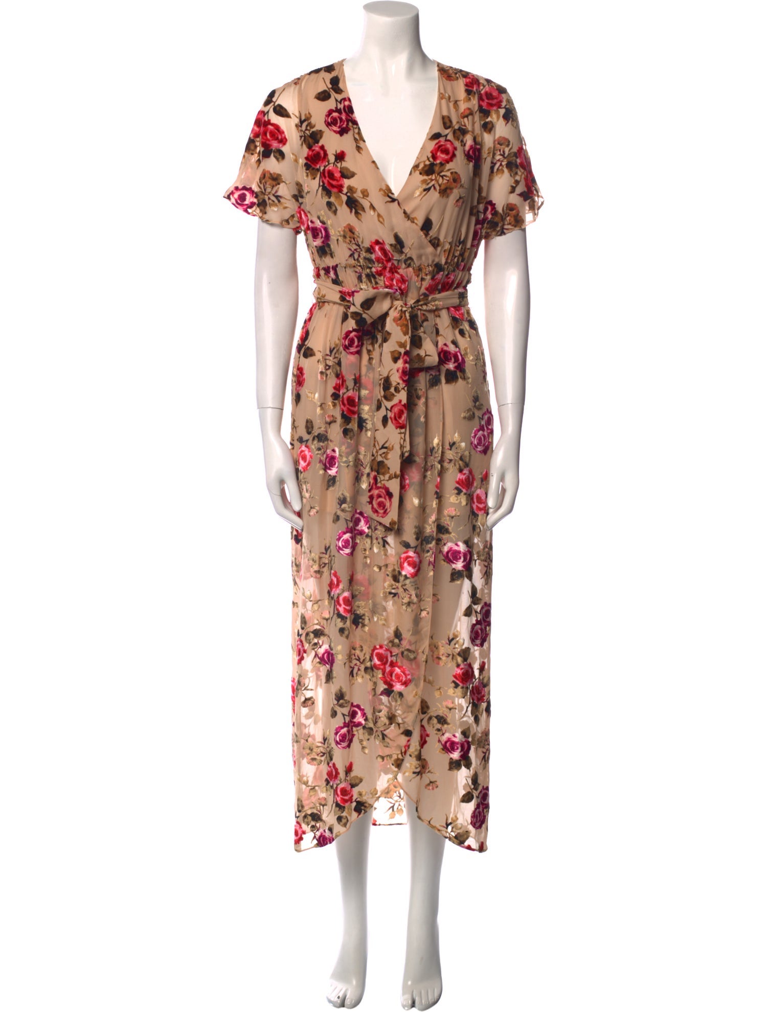 Alice + Olivia Floral Print Long Dress