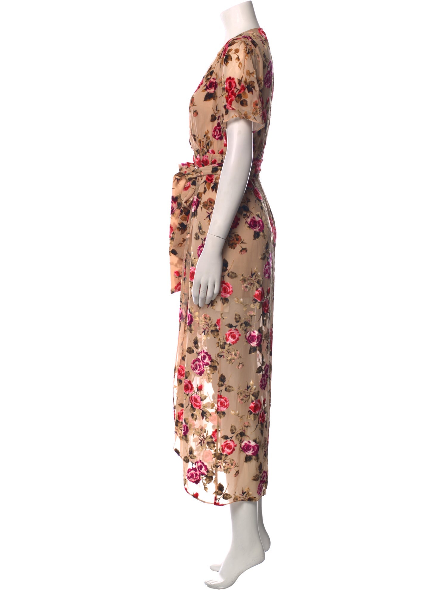 Alice + Olivia Floral Print Long Dress