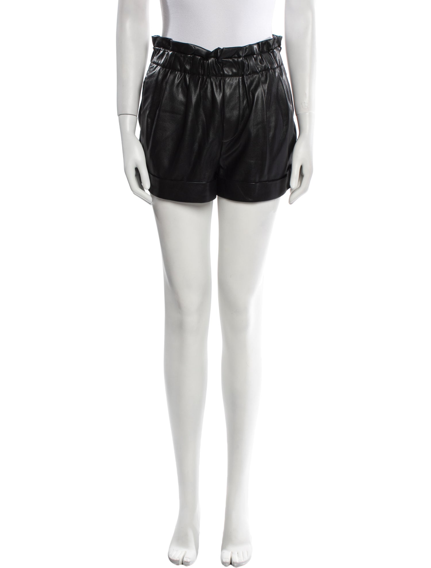 Alice + Olivia Faux Leather Mini Shorts