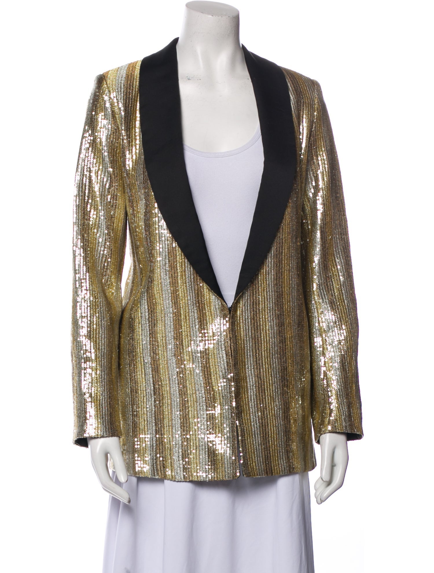 Alice + Olivia Striped Evening Jacket