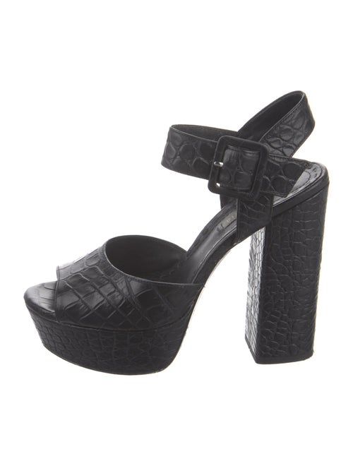 Alice + Olivia Leather Slingback Sandals