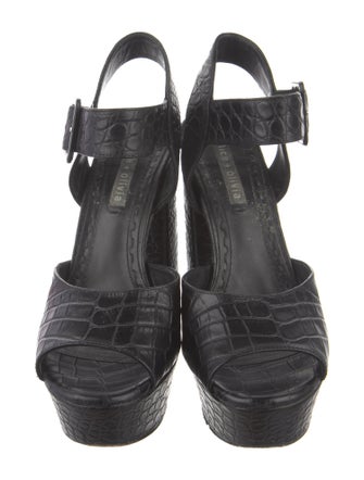 Alice + Olivia Leather Slingback Sandals