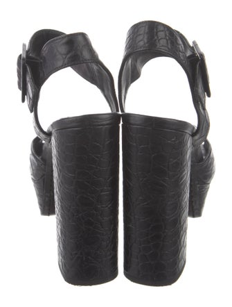 Alice + Olivia Leather Slingback Sandals