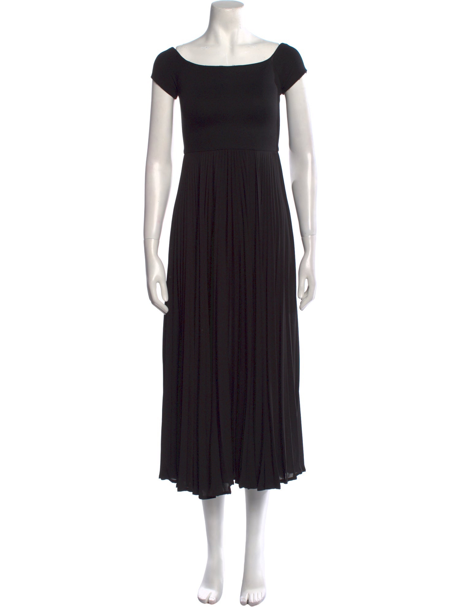 Alice + Olivia Bateau Neckline Midi Length Dress