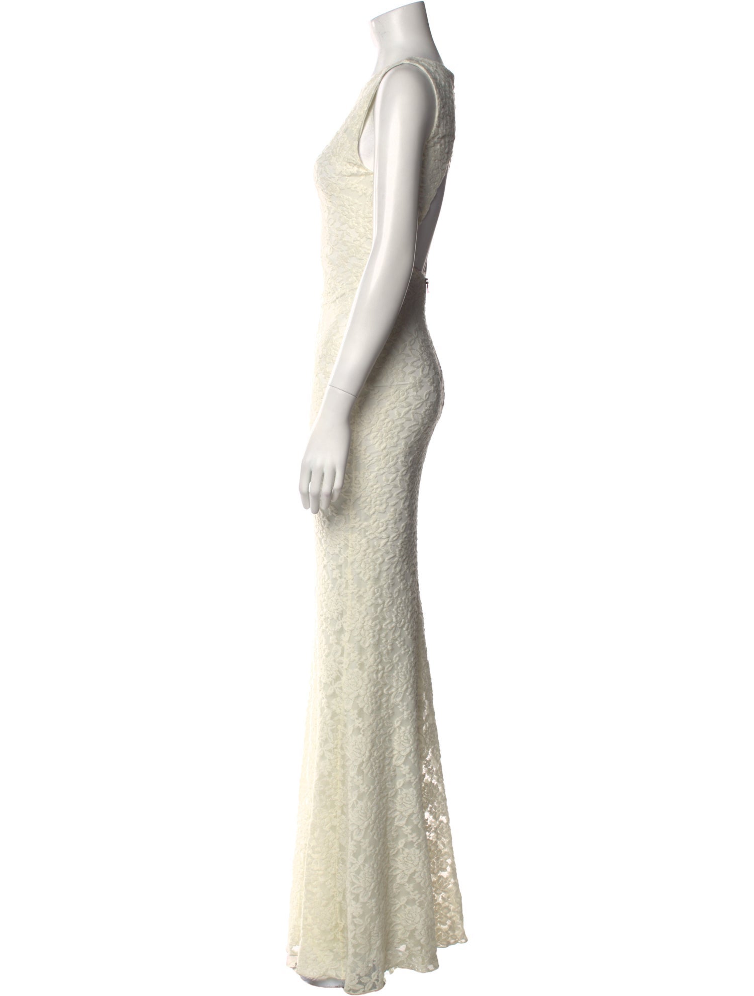 Alice + Olivia Bateau Neckline Long Dress