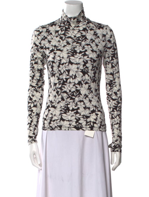 Alice + Olivia Printed Mock Neck Top