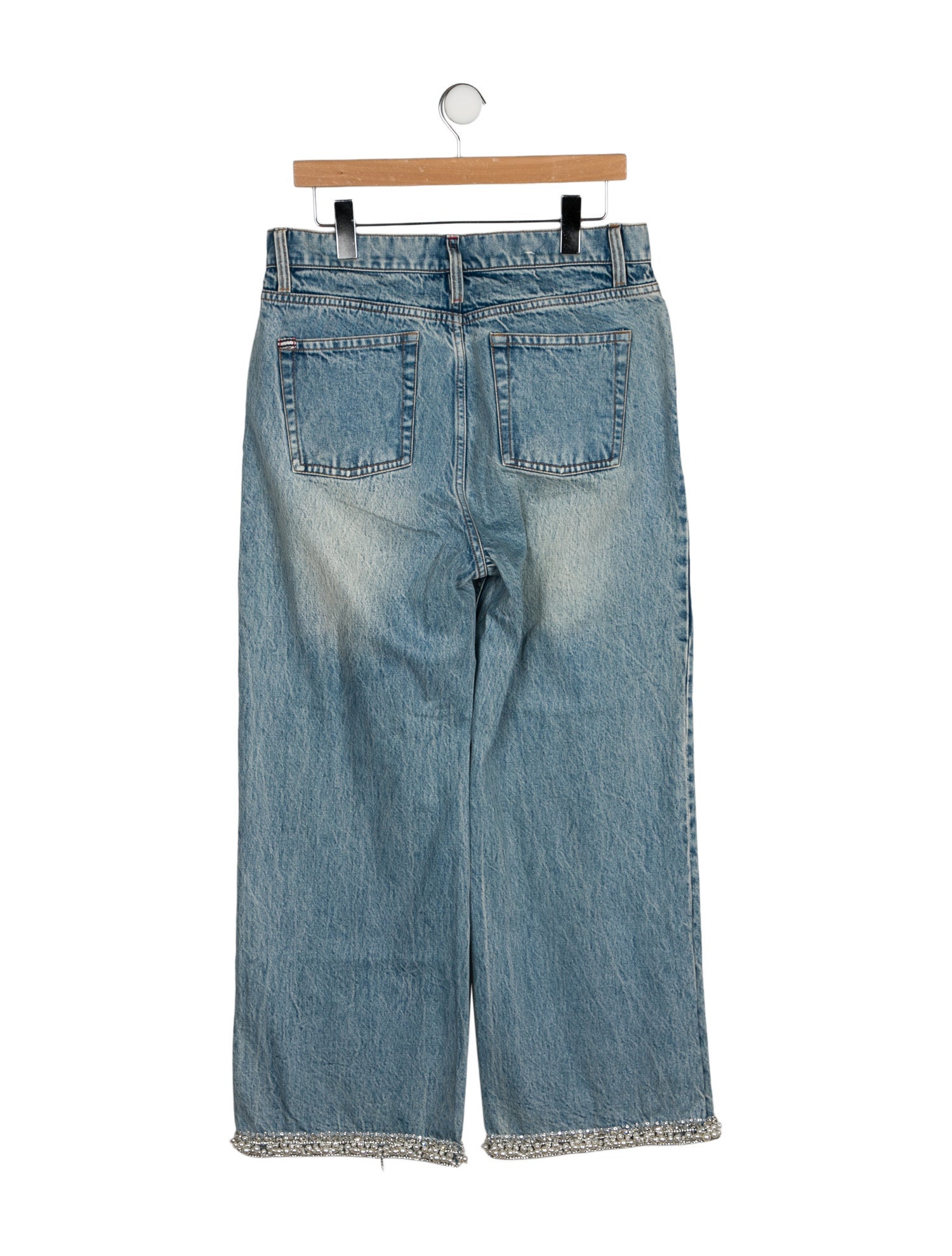 Alice + Olivia High-Rise Wide Leg Jeans