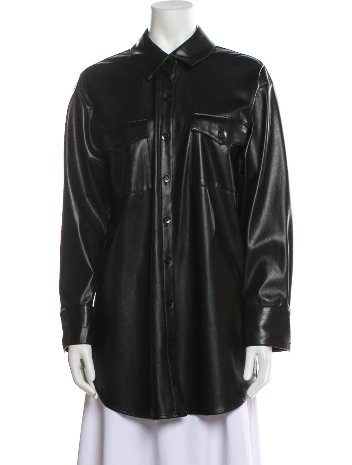 Alice + Olivia Long Sleeve Button-Up Top