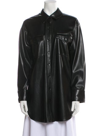 Alice + Olivia Long Sleeve Button-Up Top