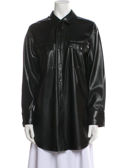 Alice + Olivia Long Sleeve Button-Up Top