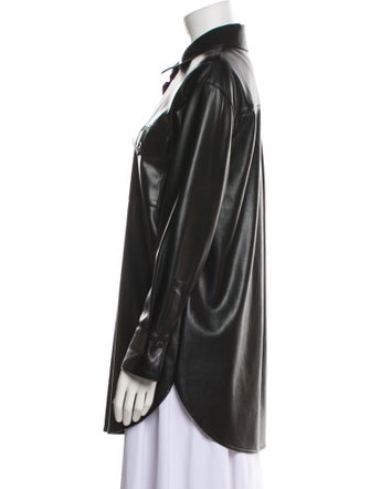 Alice + Olivia Long Sleeve Button-Up Top