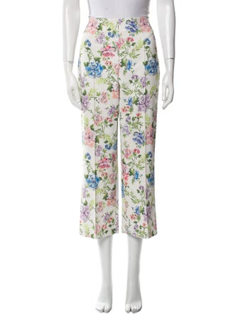 Alice + Olivia Floral Print Wide Leg Pants