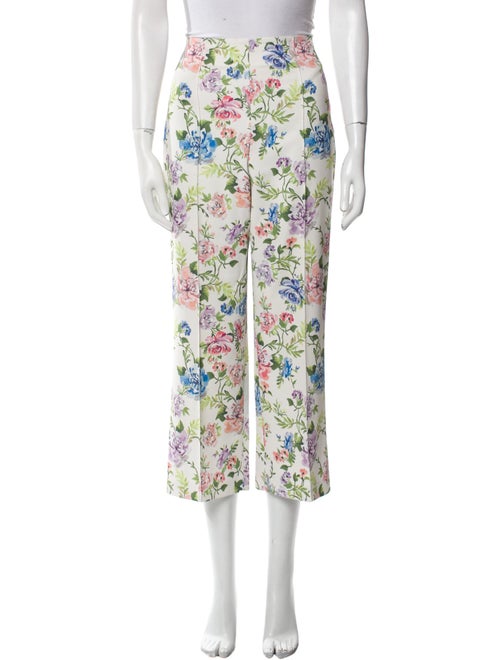 Alice + Olivia Floral Print Wide Leg Pants