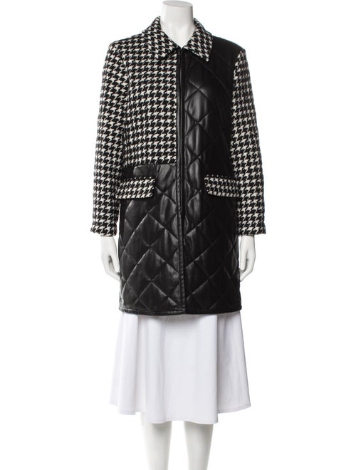 Alice + Olivia Houndstooth Print Coat