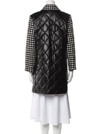 Alice + Olivia Houndstooth Print Coat