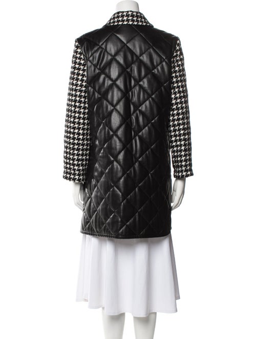Alice + Olivia Houndstooth Print Coat