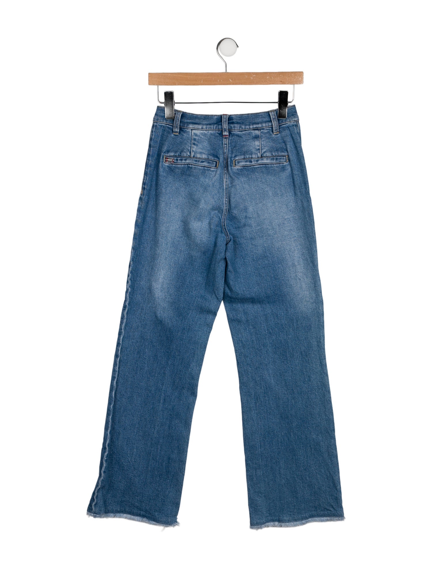 Alice + Olivia Mid-Rise Wide Leg Jeans