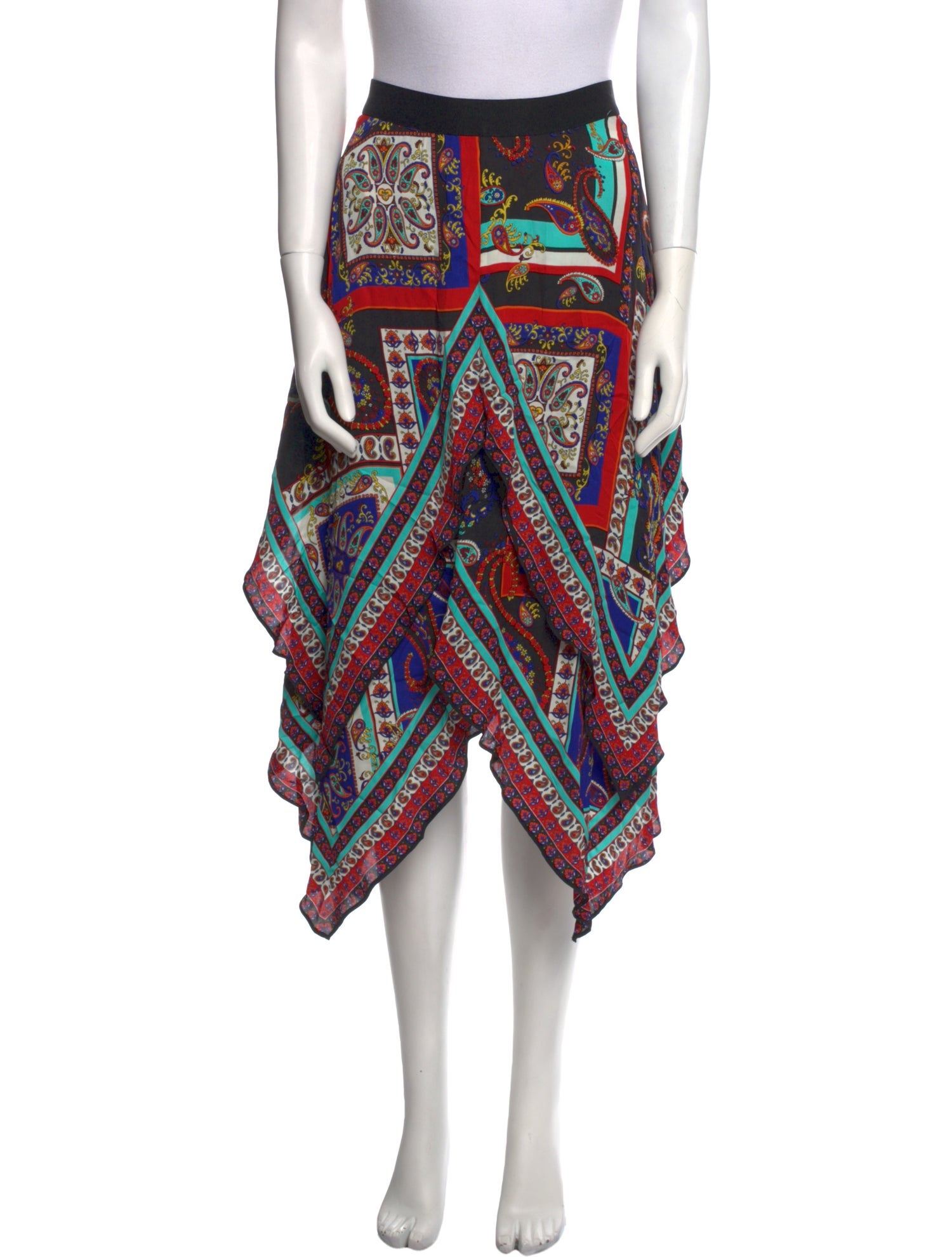 Alice + Olivia Printed Midi Length Skirt