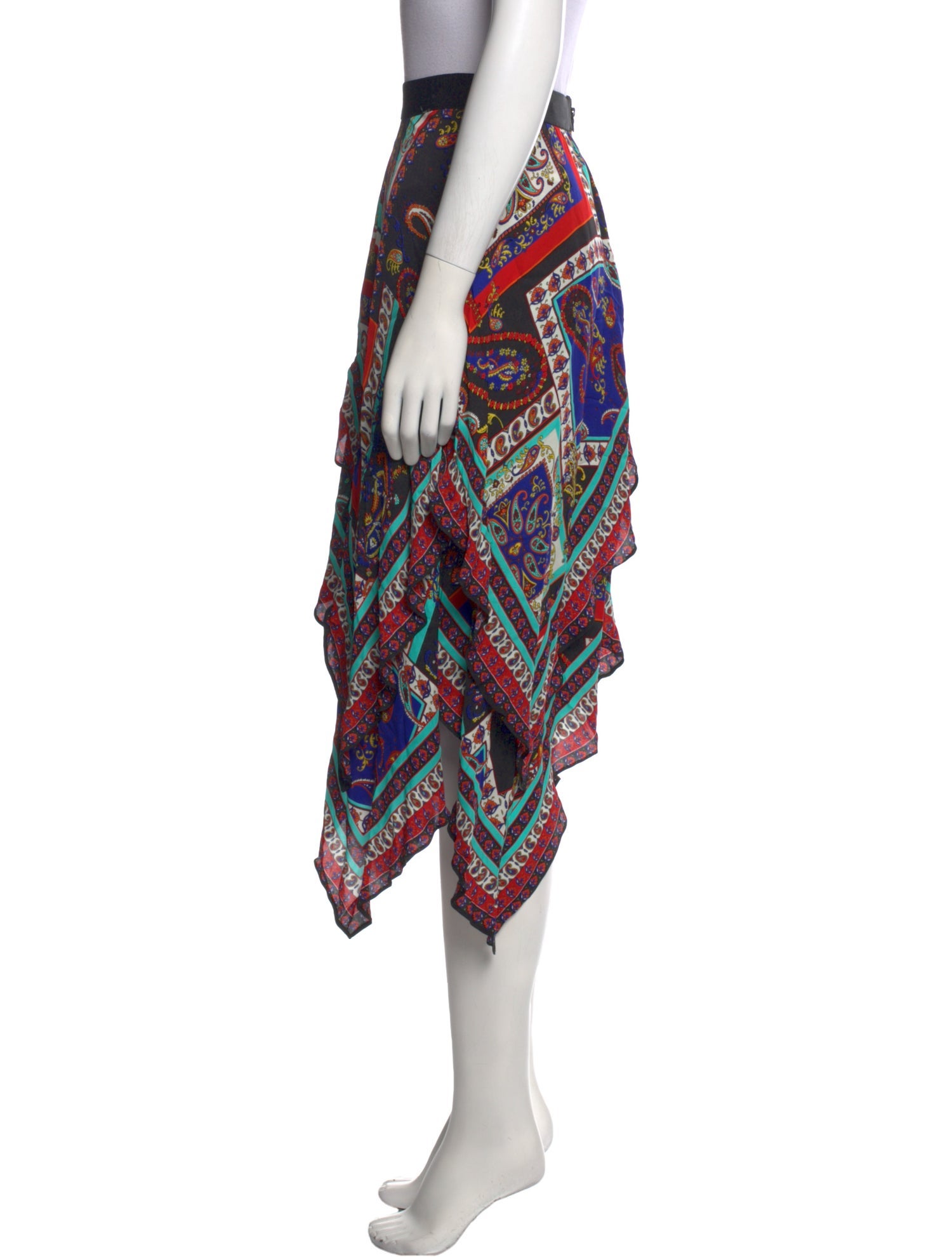 Alice + Olivia Printed Midi Length Skirt