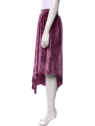 Alice + Olivia Pleated Accents Midi Length Skirt