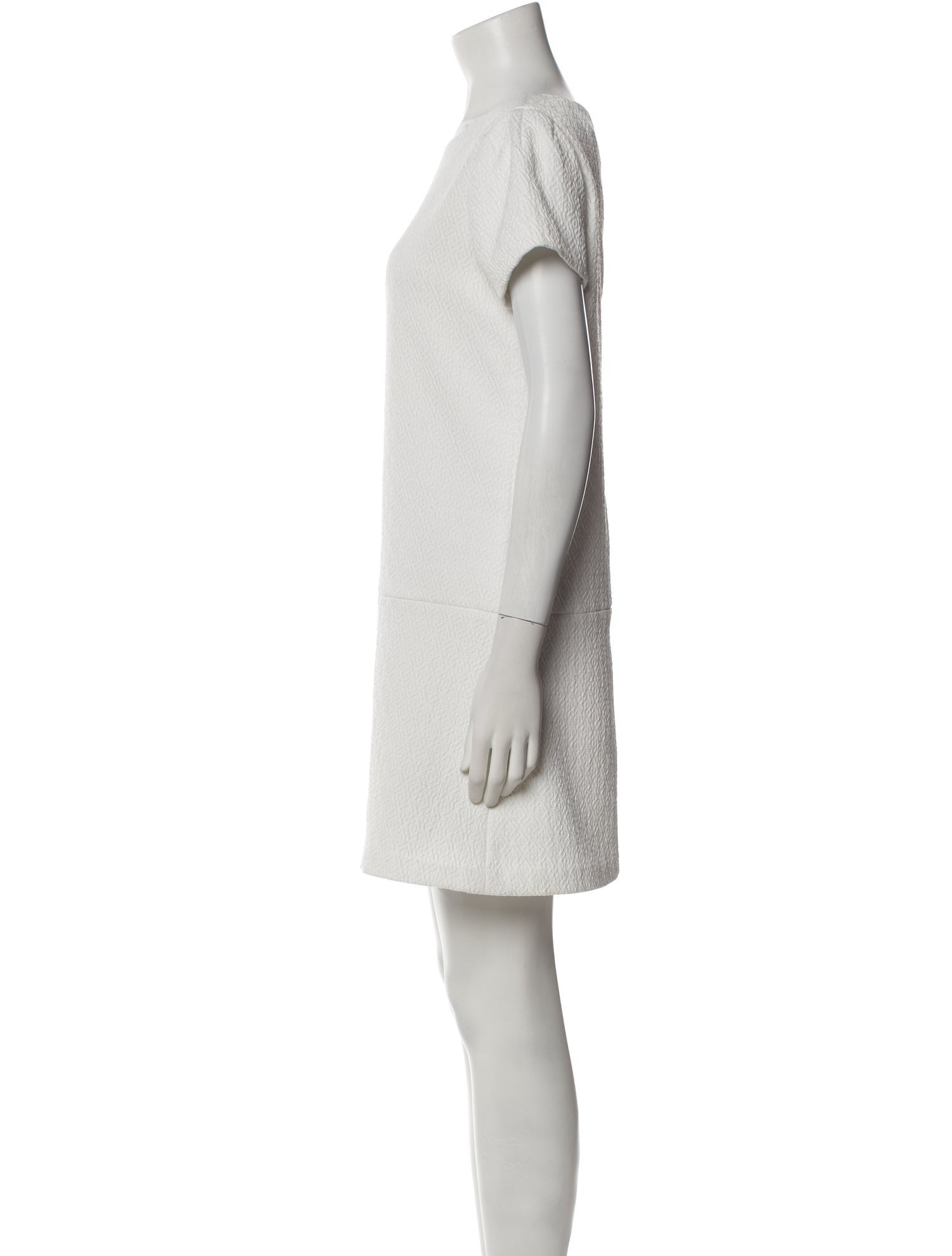 Alice + Olivia Bateau Neckline Mini Dress