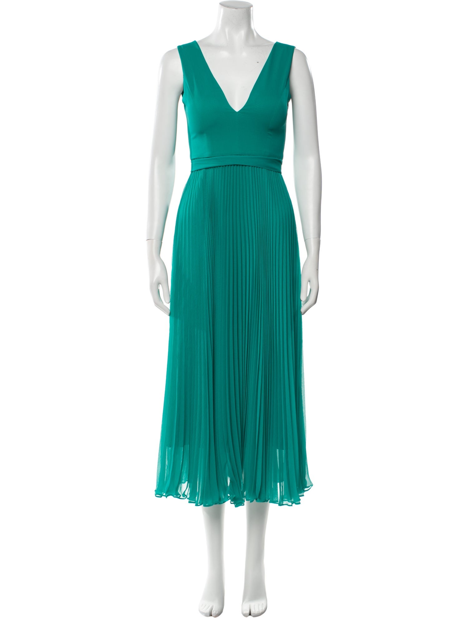 Alice + Olivia V-Neck Midi Length Dress