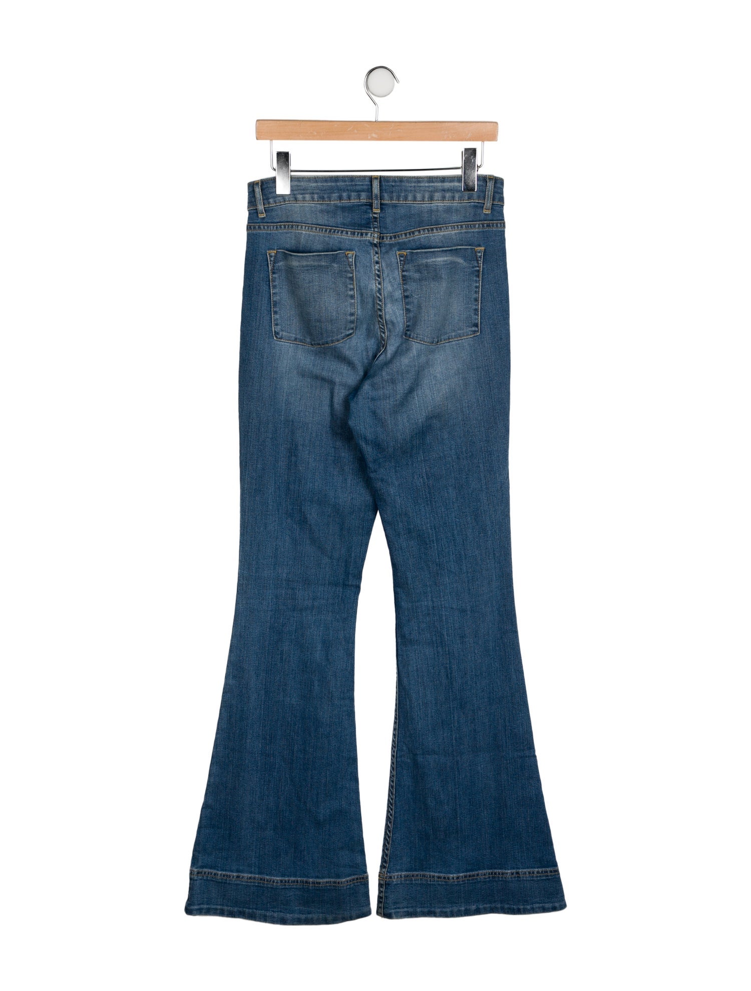 Alice + Olivia Mid-Rise Wide Leg Jeans