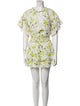 Alice + Olivia Lace Pattern Eyelet Trim Skirt Set