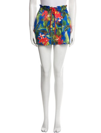 Alice + Olivia Floral Print Mini Shorts