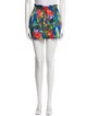 Alice + Olivia Floral Print Mini Shorts