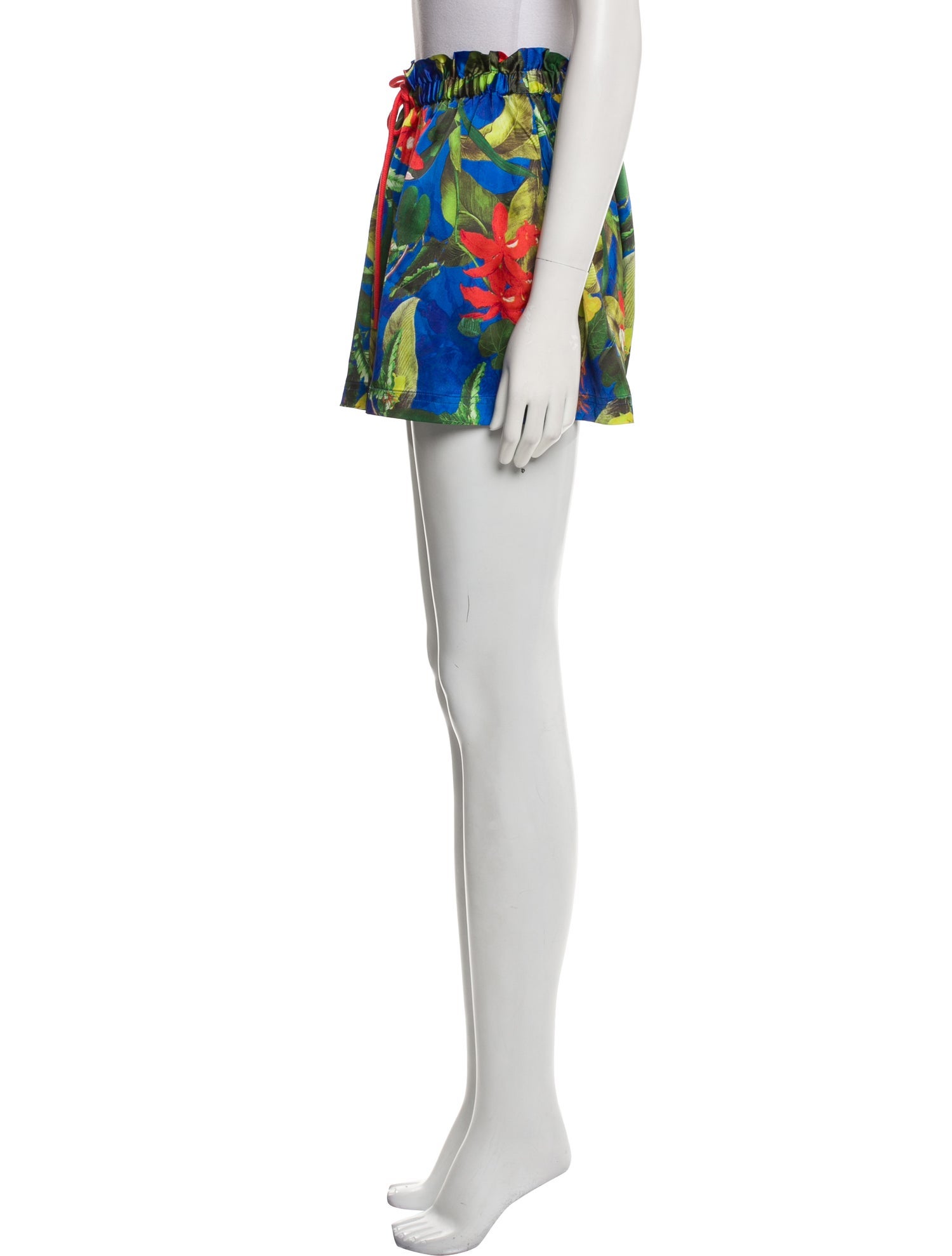 Alice + Olivia Floral Print Mini Shorts