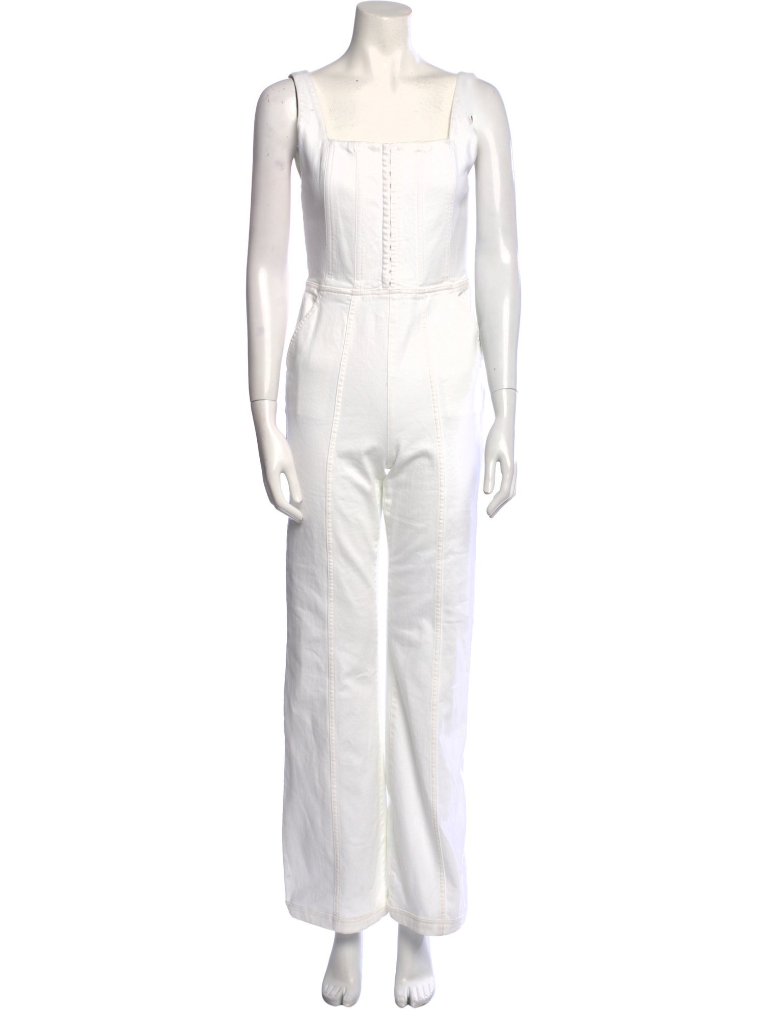 Alice + Olivia Square Neckline Jumpsuit