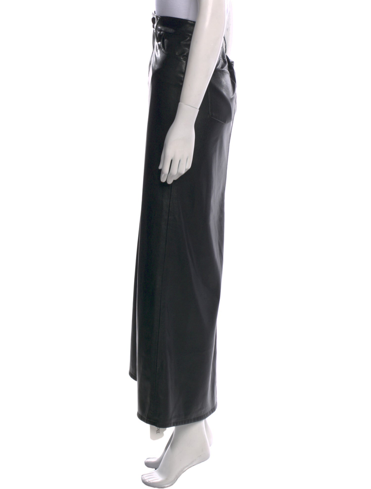 Alice + Olivia Faux Leather Long Skirt