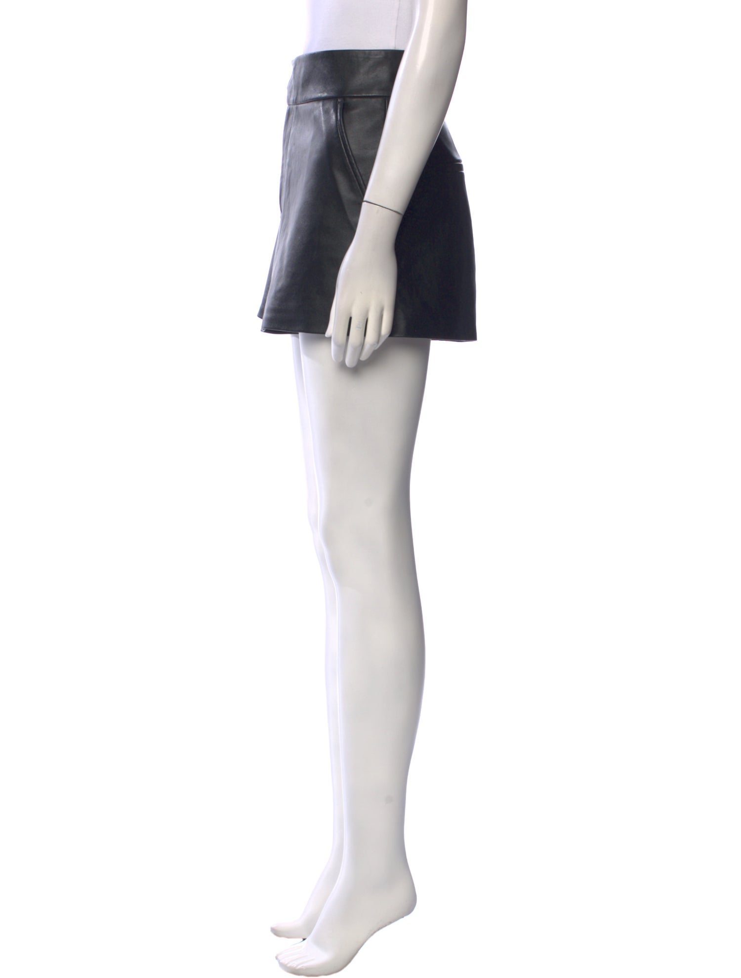 Alice + Olivia Leather Mini Shorts