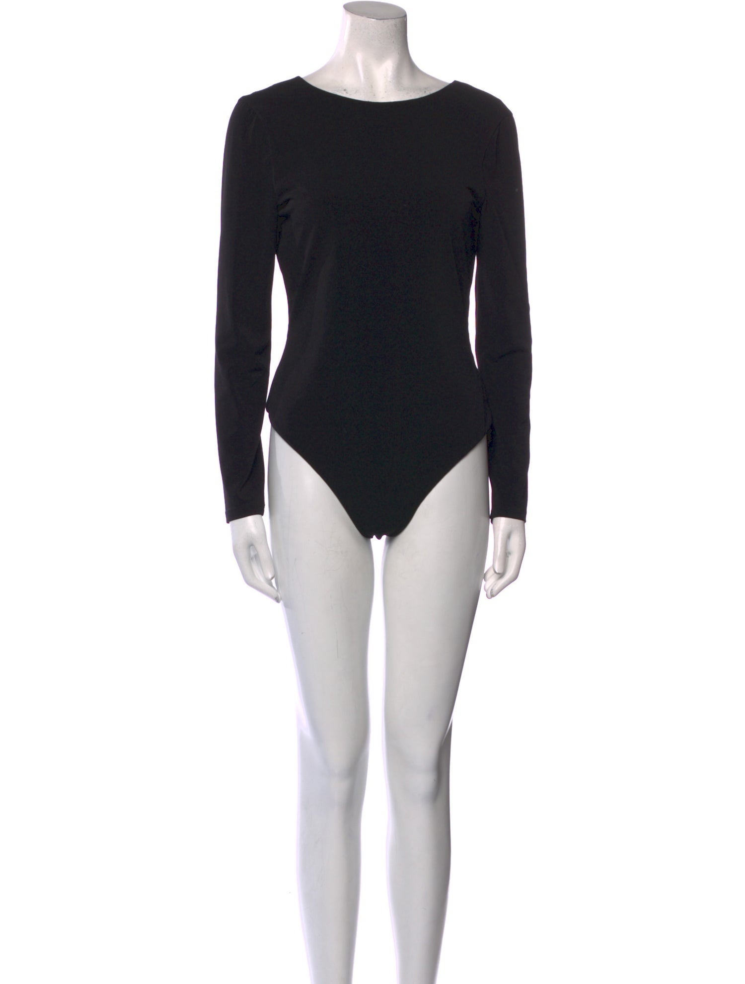 Alice + Olivia Bateau Neckline Long Sleeve Bodysuit