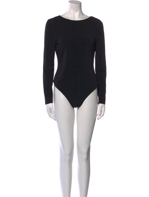 Alice + Olivia Bateau Neckline Long Sleeve Bodysuit