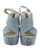 Alice + Olivia Denim Studded Accents Sandals