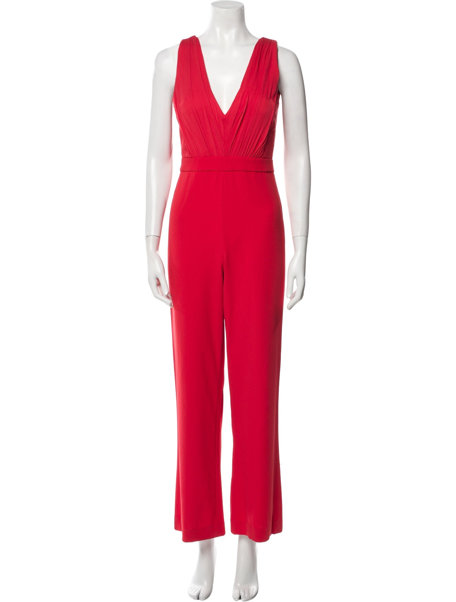 Alice + Olivia Plunge Neckline Jumpsuit