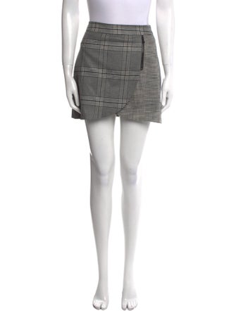 Alice + Olivia Plaid Print Mini Skirt