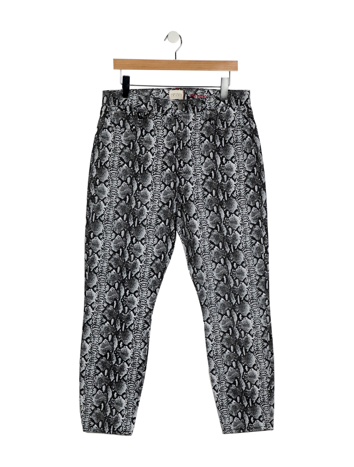 Alice + Olivia High-Rise Straight Leg Jeans