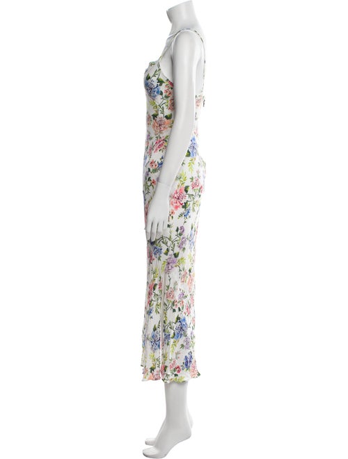 Alice + Olivia Floral Print Long Dress