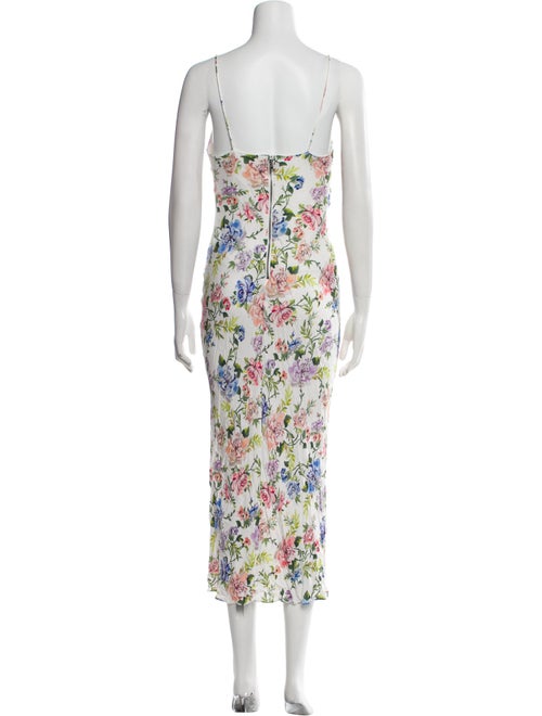 Alice + Olivia Floral Print Long Dress