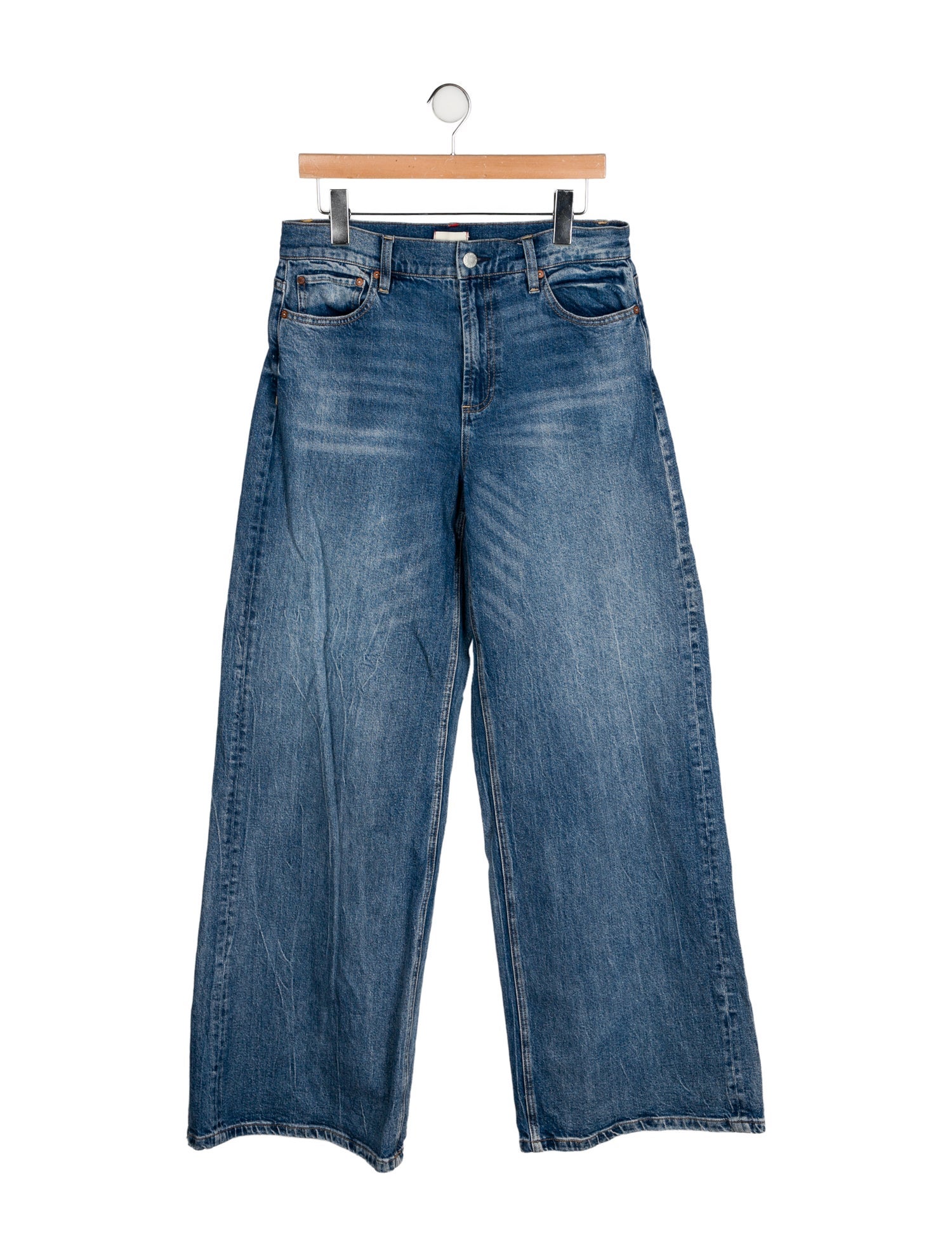 Alice + Olivia High-Rise Wide Leg Jeans
