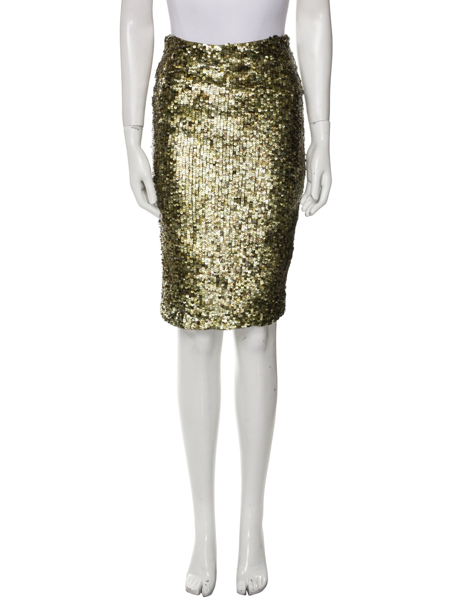 Alice + Olivia Sequin Embellishments Knee-Length Skirt