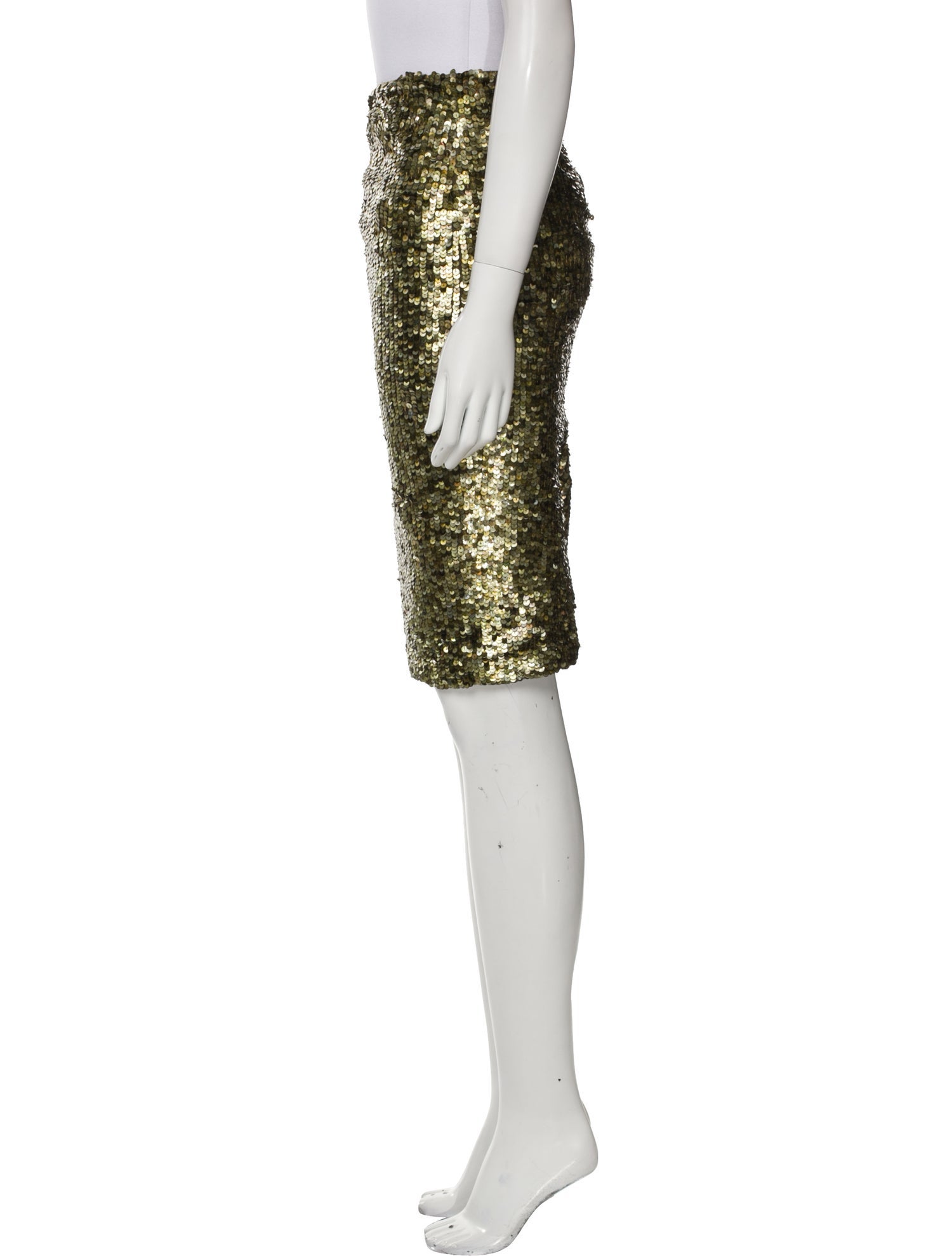 Alice + Olivia Sequin Embellishments Knee-Length Skirt