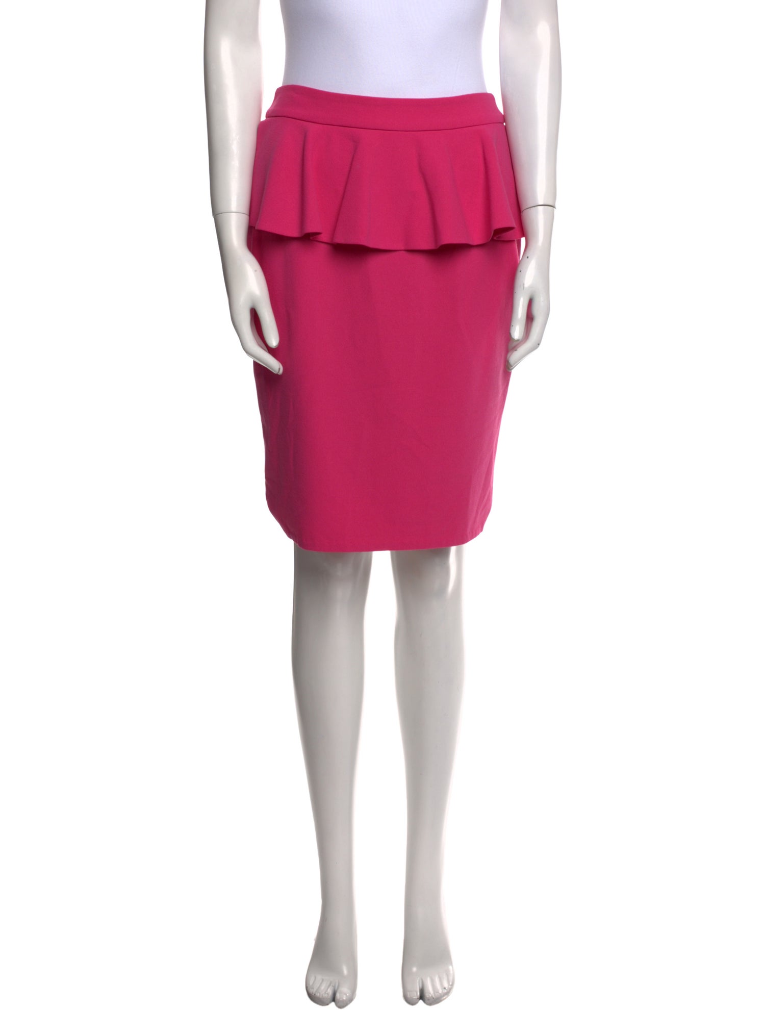 Alice + Olivia Ruffle Embellishment Knee-Length Skirt