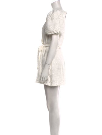 Alice + Olivia Plunge Neckline Romper