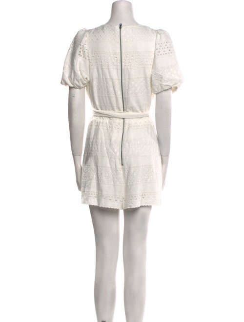 Alice + Olivia Plunge Neckline Romper