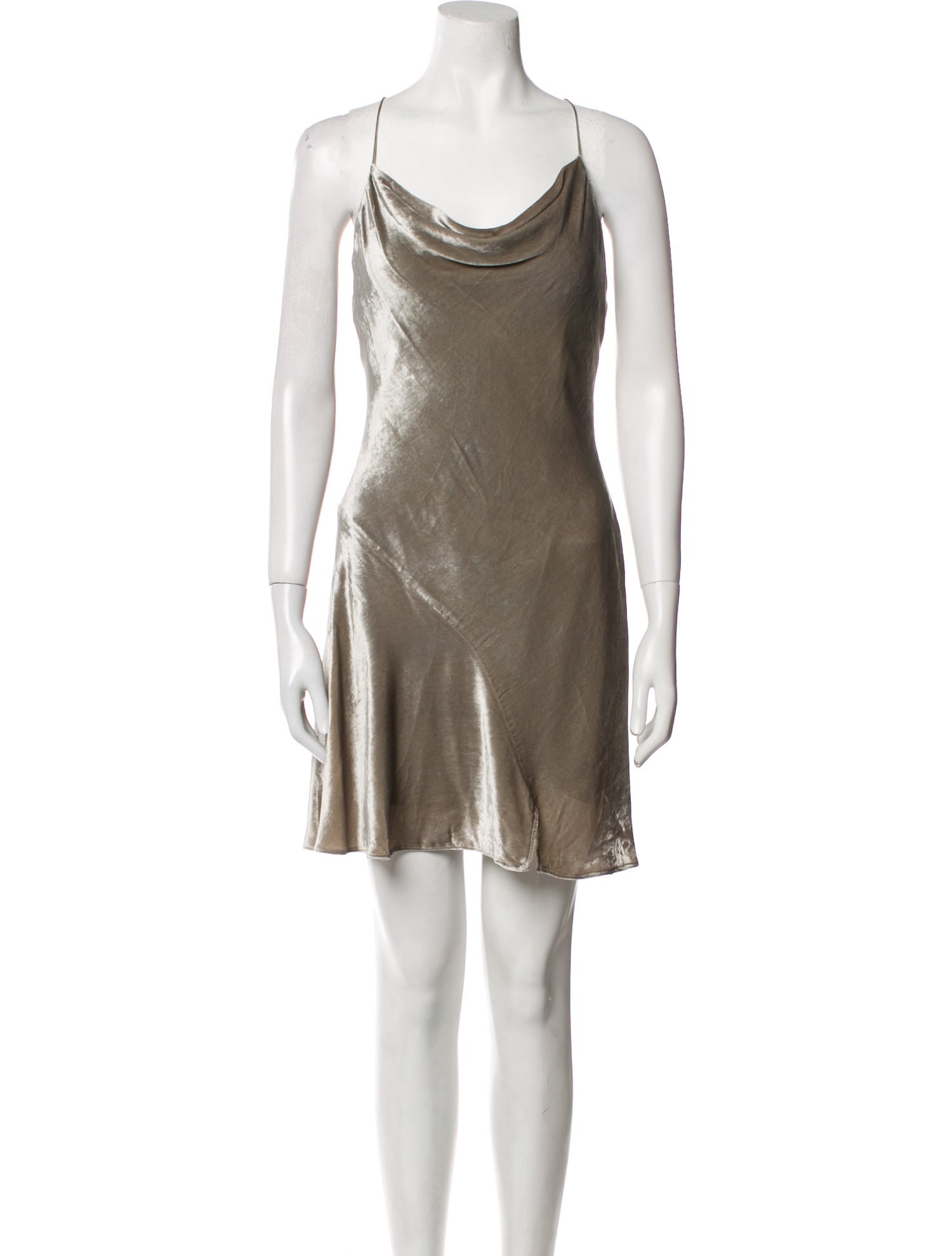 Alice + Olivia Cowl Neck Mini Dress